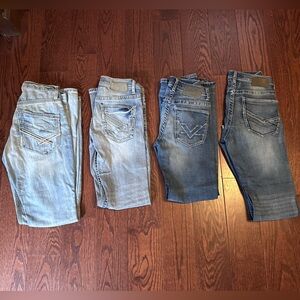 Lot of 4 Buckle Jeans